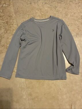 Reel Legends Kids Gray Long-Sleeve Swim Rashguard